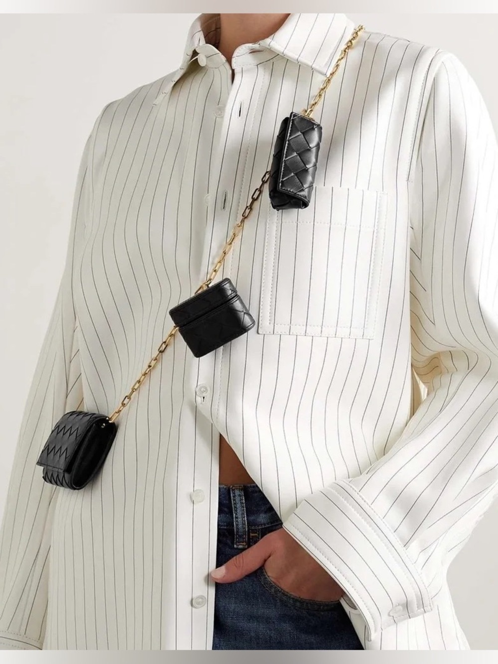 Authentic Bottega Veneta Nappa Intrecciato Card Case Wallet On Chain RETAIL$2500